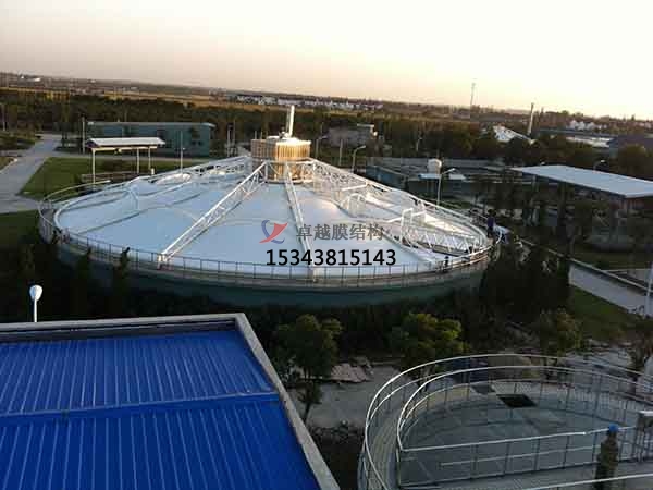 十堰市污水池反封閉罩棚設(shè)計施工、案例圖片 ?