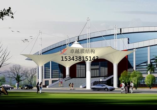膜結(jié)構(gòu)大門、建筑入口效果圖